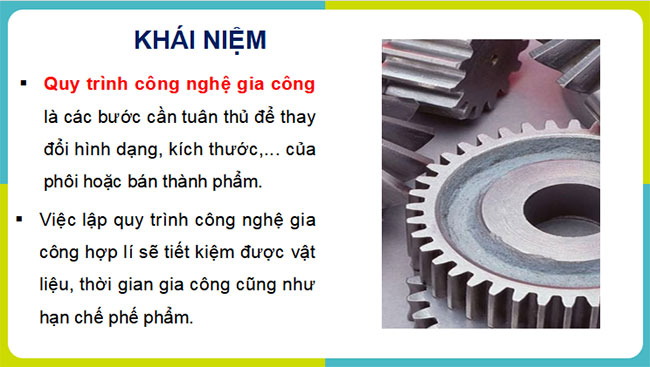 Quy trình gia công chi tiết