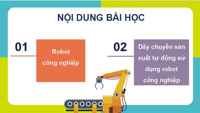Dây chuyền sản xuất tự động sử dụng robot công nghiệp