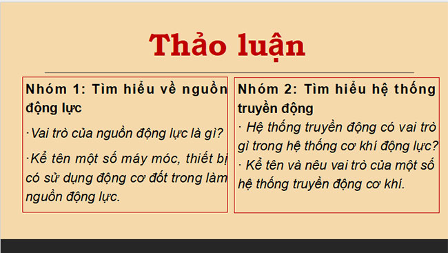 Giáo án PowerPoint Công nghệ Cơ khí 11 Bài 15