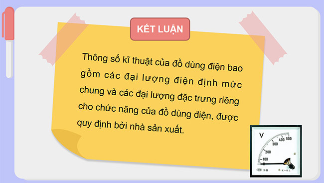 PowerPoint Công nghệ 6 Bài 10: Khái quát về đồ dùng điện trong gia đình