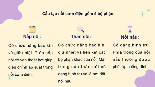 PowerPoint Công nghệ 6 Bài 12: Nồi cơm điện
