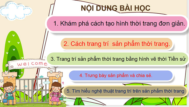 PowerPoint Mĩ thuật 6 Thời trang với hình vẽ thời tiền sử
