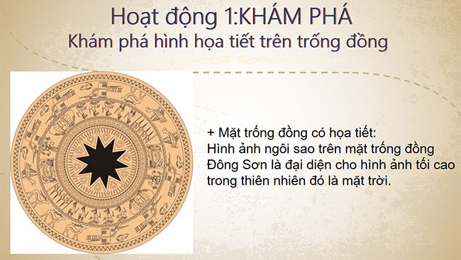 PowerPoint Mĩ thuật 6 Họa tiết trống đồng