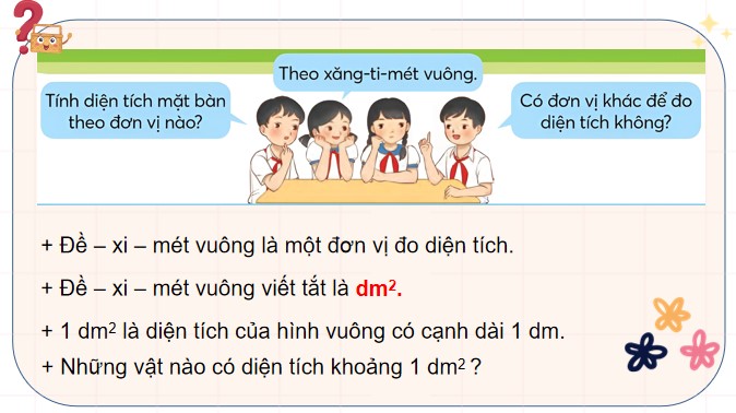 PowerPoint Toán 4 Bài 20: Đề-xi-mét vuông