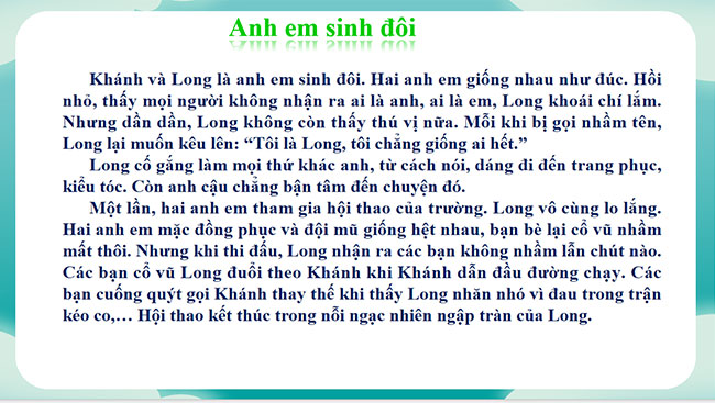 PowerPoint Tiếng Việt 4 Anh em sinh đôi