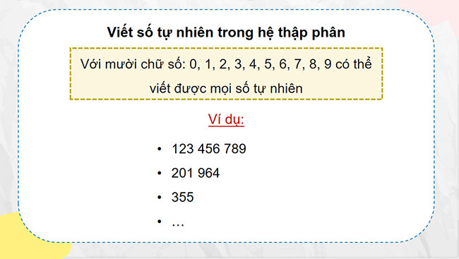 PowerPoint Toán 4 Viết số tự nhiên trong hệ thập phân