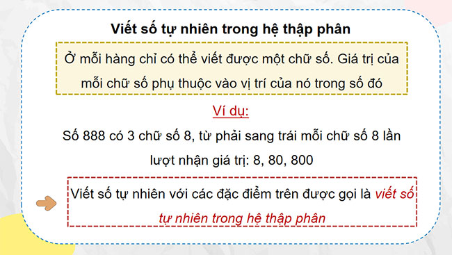 PowerPoint Toán 4 Viết số tự nhiên trong hệ thập phân