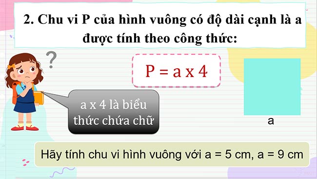 PowerPoint Toán 4 Biểu thức chứa chữ
