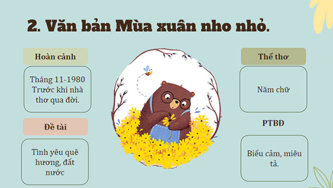  Mùa xuân nho nhỏ