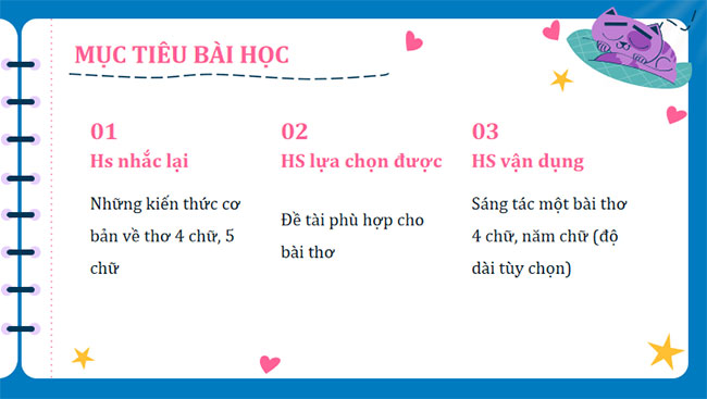 Tập làm một bài thơ bốn chữ hoặc năm chữ