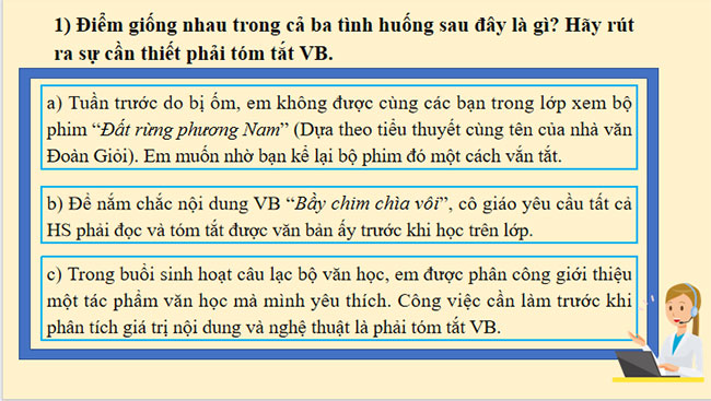 Tóm tắt văn bản theo những yêu cầu khác nhau về độ dài