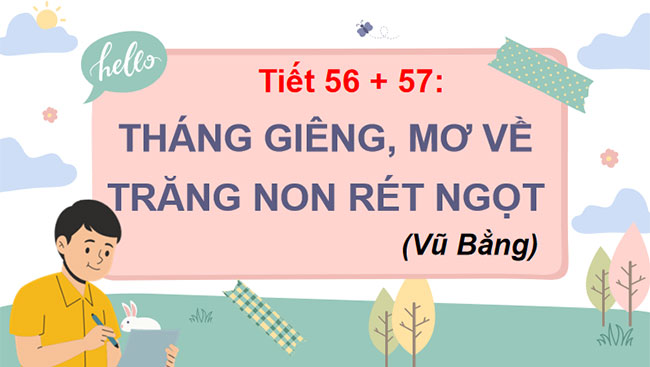 Tháng Giêng mơ về trăng non rét ngọt