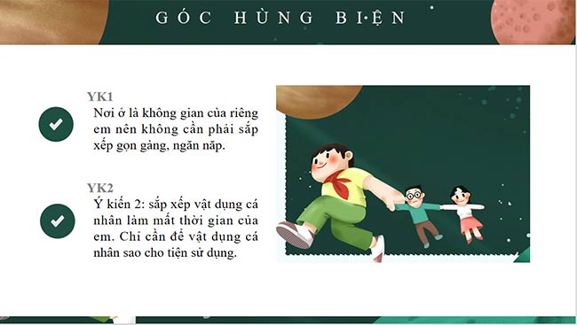 PowerPoint Hoạt động trải nghiệm 6: Sắp xếp nơi ở của em