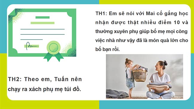 PowerPoint Hoạt động trải nghiệm 6: Động viên, chăm sóc người thân trong gia đình