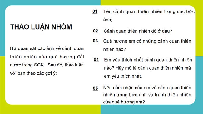 PowerPoint HĐTN 6: Khám phá cảnh quan thiên nhiên