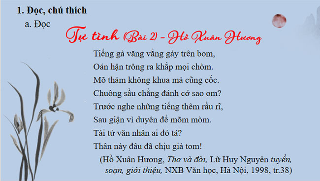 Tự tình Bài 2