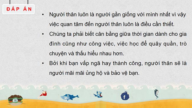 PowerPoint Hoạt động trải nghiệm 6: Quan tâm đến người thân