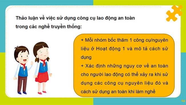 PowerPoint Hoạt động trải nghiệm 6: An toàn lao động ở các làng nghề