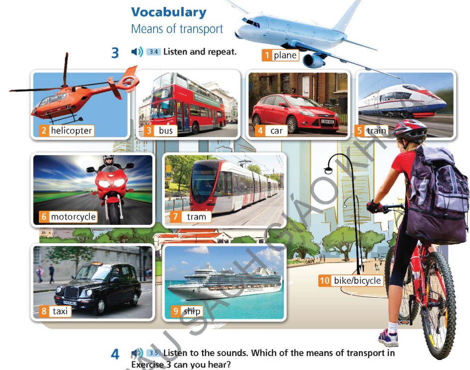 Tiếng Anh 6 Right On Unit 5 5a Reading - Vocabulary