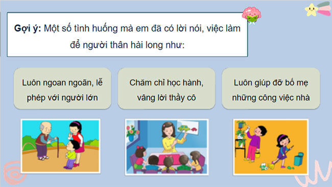 Tôn trọng thuyết phục và ứng xử để người thân hài lòng