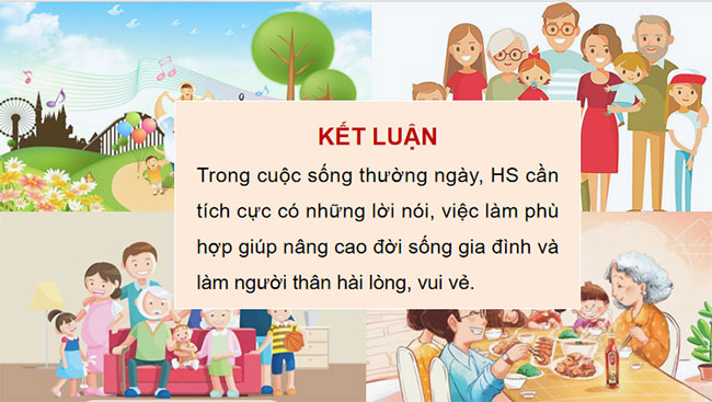 Tôn trọng thuyết phục và ứng xử để người thân hài lòng