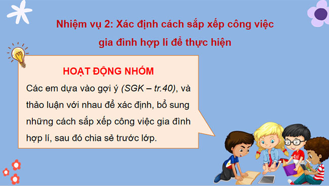 Tiết kiệm và thực hiện công việc gia đình