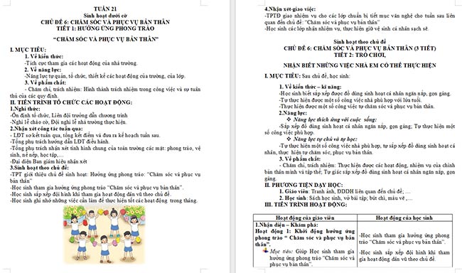 Giáo án Hoạt động trải nghiệm 2 Tuần 21