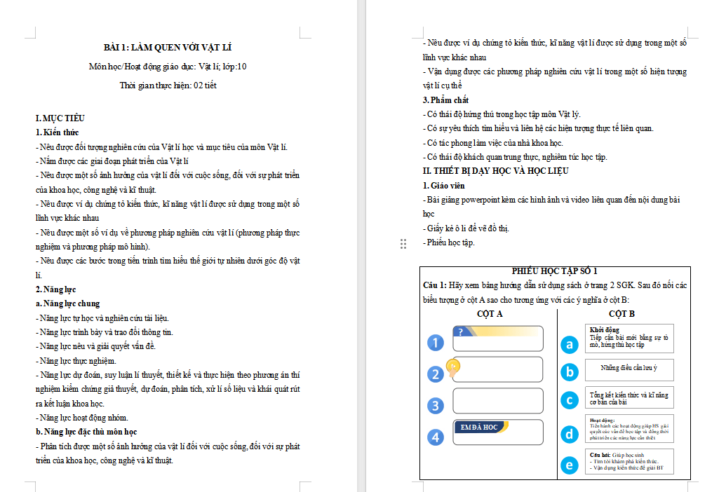 Làm quen với Vật lí