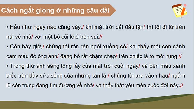 PowerPoint Tiếng Việt 5 Chiều dưới chân núi