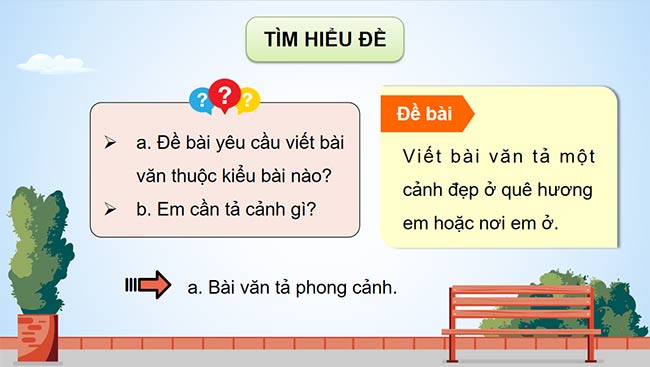 PowerPoint Tiếng Việt 5 Lập dàn ý cho bài văn tả phong cảnh