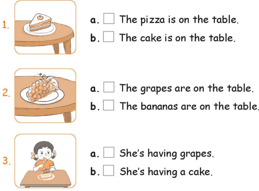 Sách bài tập Tiếng Anh lớp 2 Unit 12 At the café