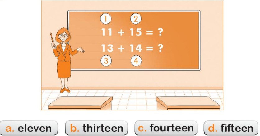 Sách bài tập Tiếng Anh lớp 2 Unit 13 In the maths class