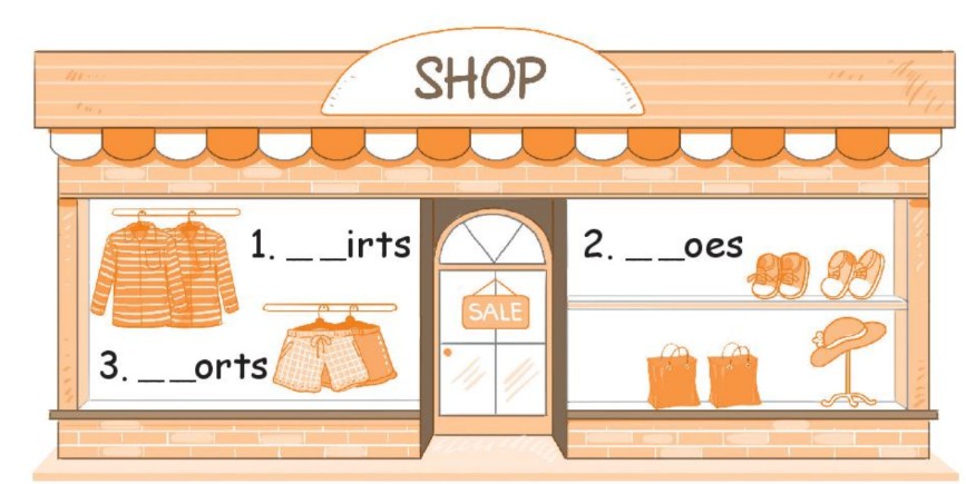 Sách bài tập Tiếng Anh lớp 2 Unit 15 In the clothes shop