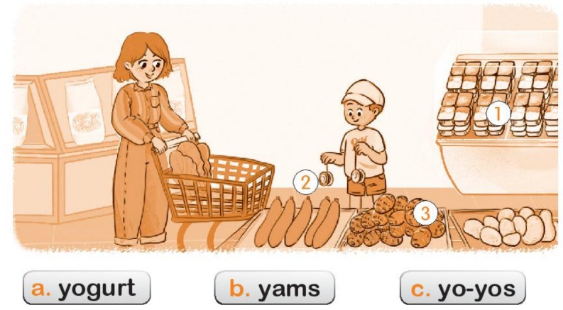 Sách bài tập Tiếng Anh lớp 2 Unit 9 In the grocery store