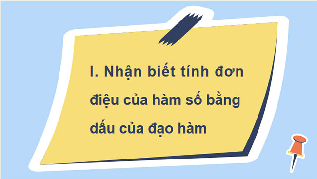 Tính đơn điệu của hàm số