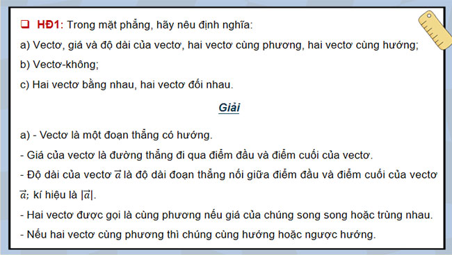 Vectơ và các phép toán vectơ trong không gian