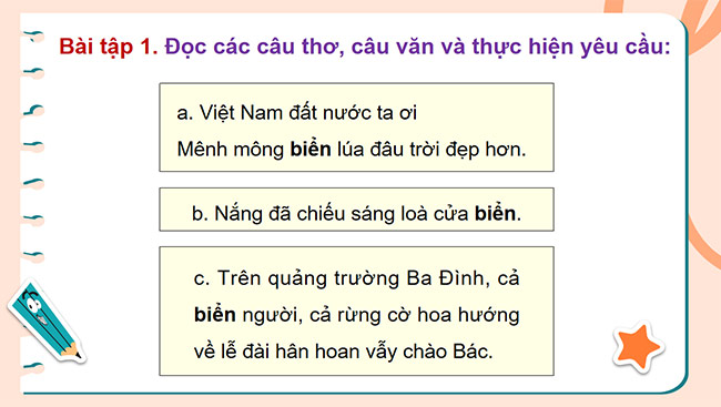 PowerPoint Tiếng Việt 5 Luyện tập về từ đa nghĩa