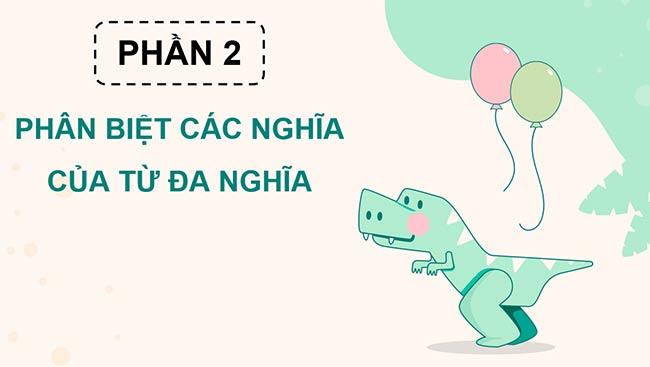 PowerPoint Tiếng Việt 5 Từ đa nghĩa