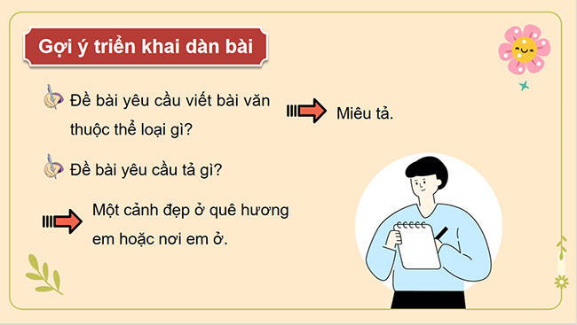 PowerPoint Tiếng Việt 5 Viết bài văn tả phong cảnh (Bài viết số 1)