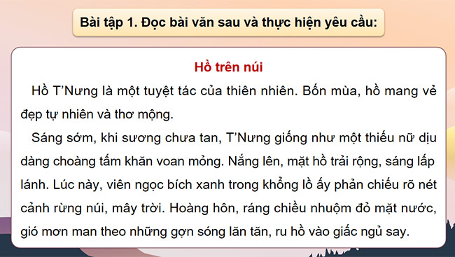 PowerPoint Tiếng Việt 5 Luyện tập quan sát, tìm ý cho bài văn tả phong cảnh