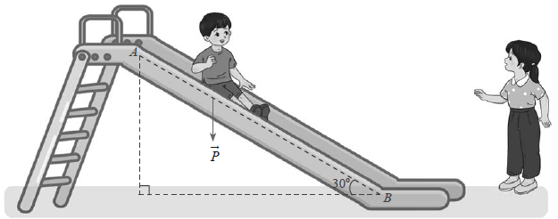 A drawing of a child on a slideDescription automatically generated