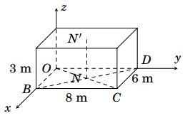 A diagram of a rectangular box with letters and numbersDescription automatically generated