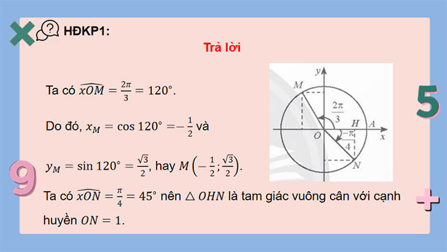 Giá trị lượng giác của một Giá trị lượng giác của một góc lượng giác 