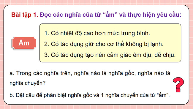 PowerPoint Tiếng Việt 5 Luyện tập về từ đồng nghĩa và từ đa nghĩa