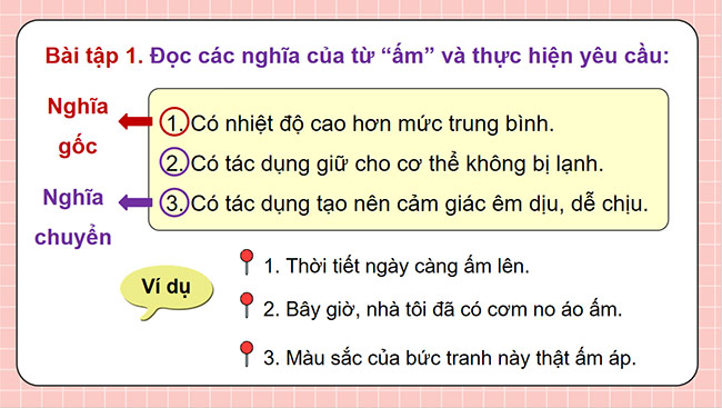PowerPoint Tiếng Việt 5 Luyện tập về từ đồng nghĩa và từ đa nghĩa