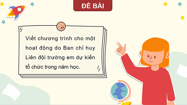 PowerPoint Tiếng Việt 5 Luyện tập viết chương trình hoạt động