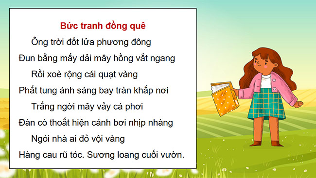 PowerPoint Tiếng Việt 5 Bức tranh đồng quê