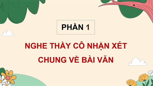 PowerPoint Tiếng Việt 5 Trả bài văn tả phong cảnh (Bài viết số 2)