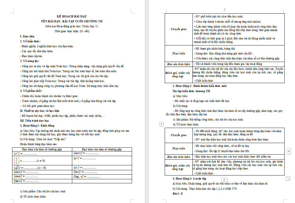PowerPoint Toán 11 Bài tập cuối chương 7 Cánh diều