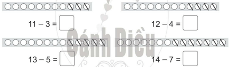 Vở bài tập Toán lớp 2 Cánh diều Bài 16: Phép trừ (có nhớ) trong phạm vi 20 (trang 26)